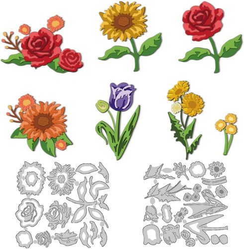 Blumen stanzformen - 3d,