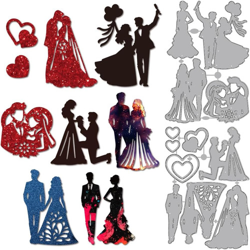 Hochzeitspaare metall - hochzeitspaare,