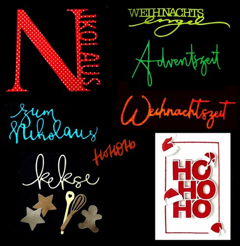 Weihnachten schrift - -,