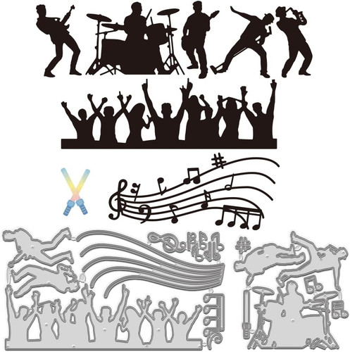 Stück musikband stanzformen - musikband,
