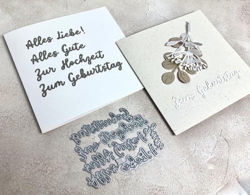 Stanzschablone worte schriften - worte,